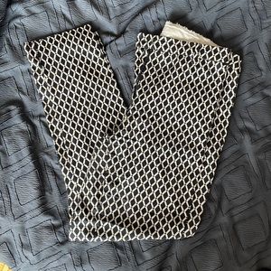 Patterned H&M trousers, tapered leg